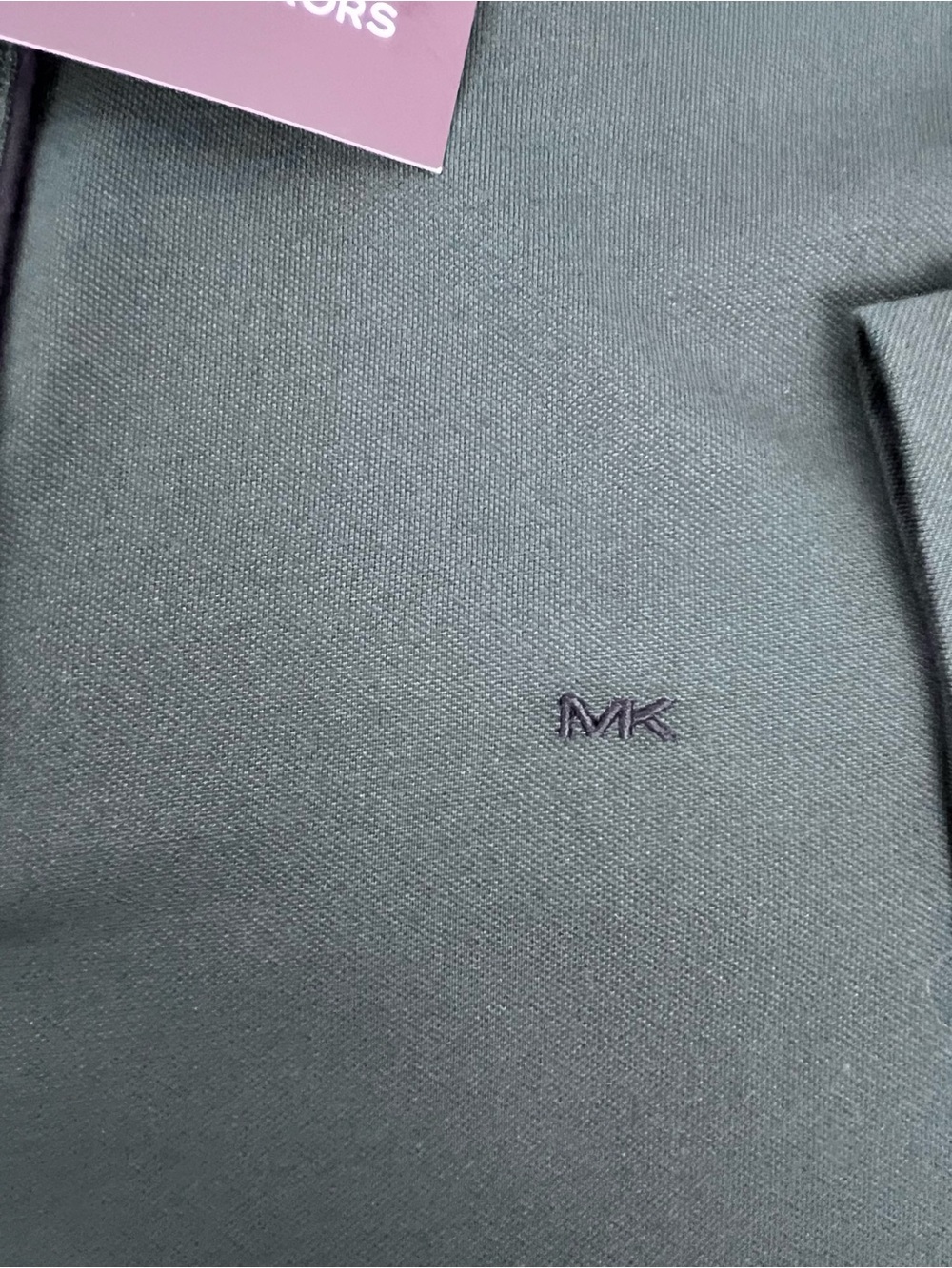 NWT Michael Kors Men's Cotton Blend Polo with Embroidered Logo Size XL; Preppy - Picture 6 of 14